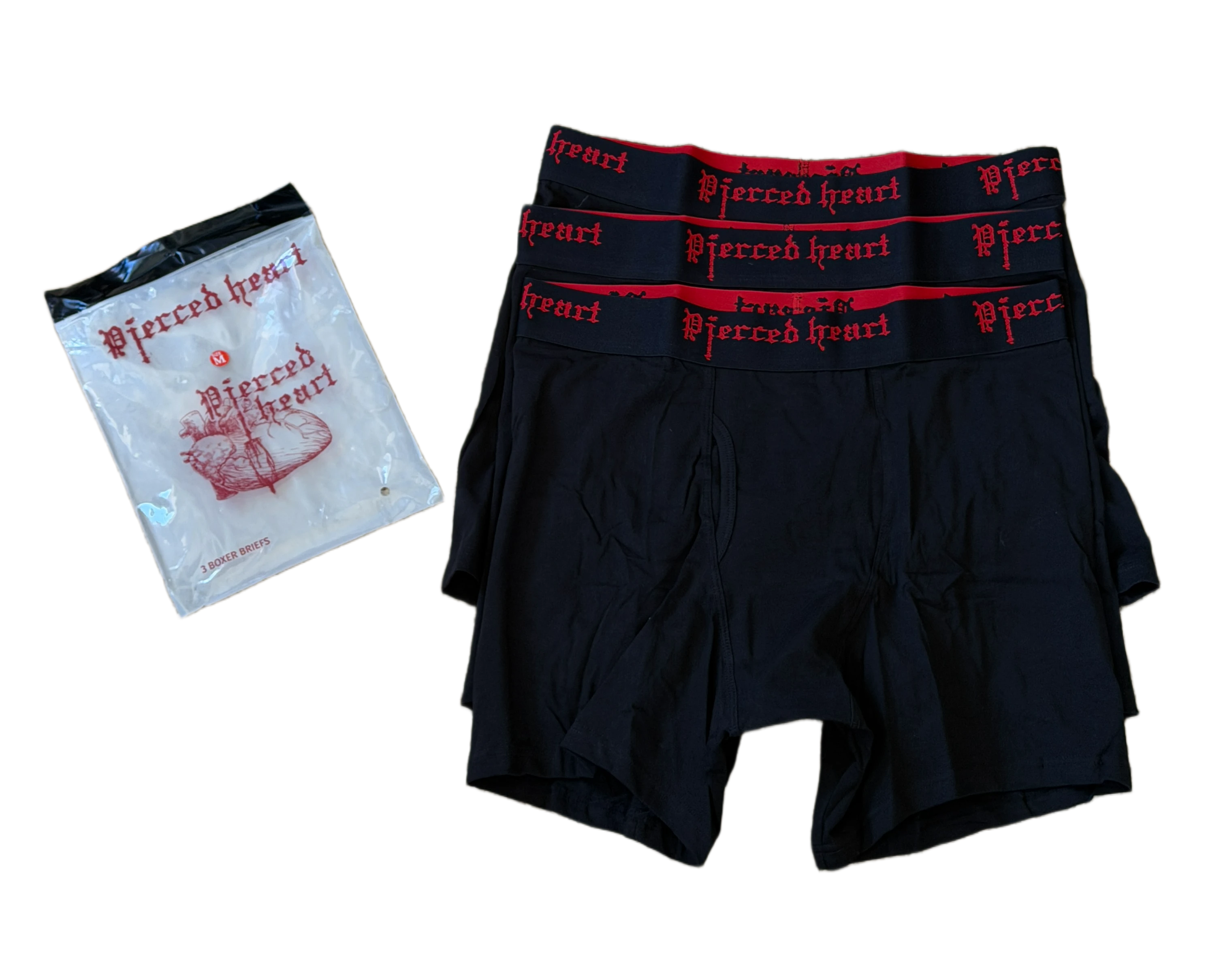Pierced Heart Boxer Briefs Male Underwear
