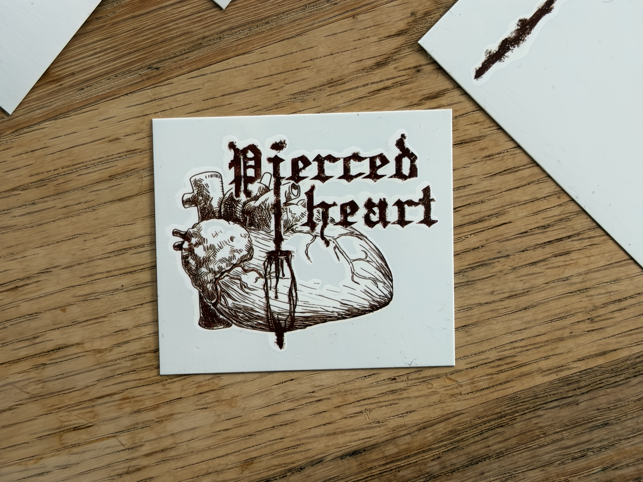 Pierced Heart Non-Permanent Tattoo