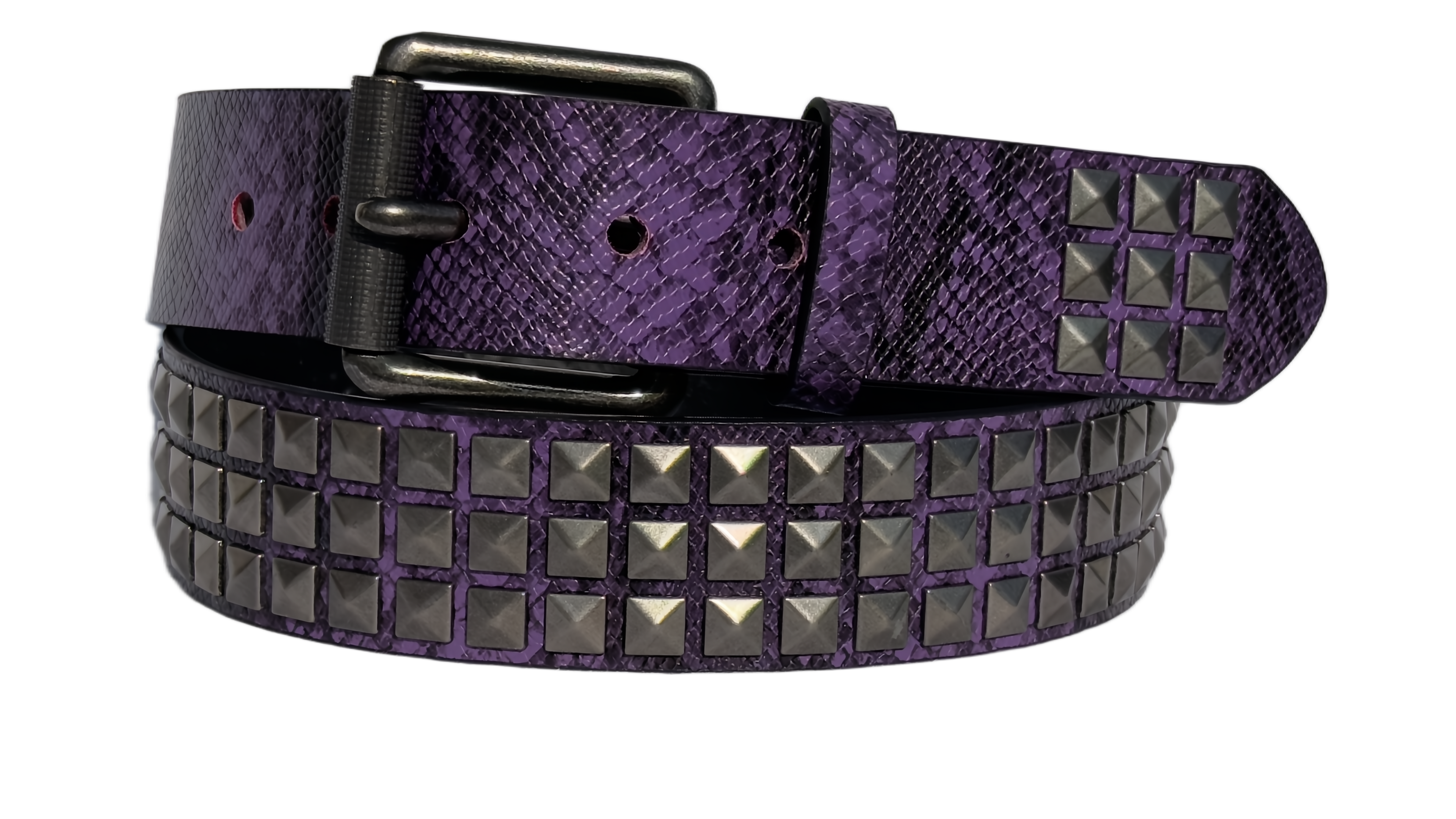 Snakeskin Belt Purple