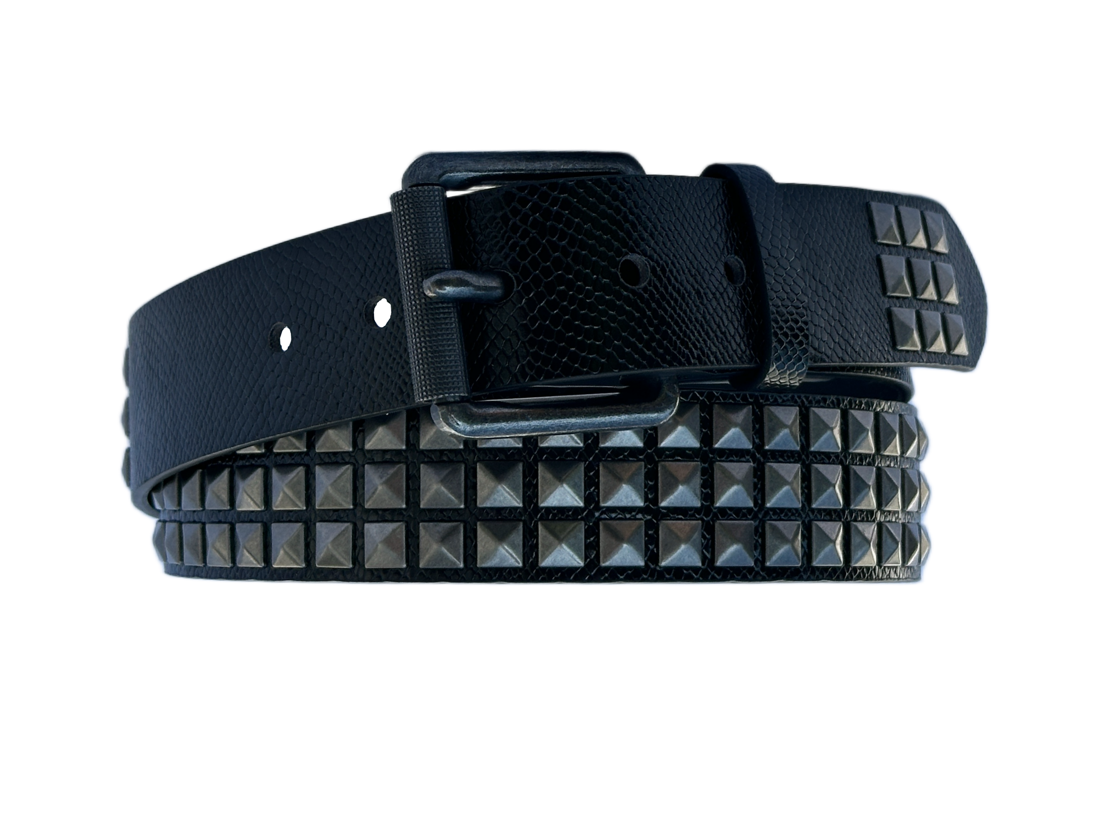 Snakeskin Belt Black